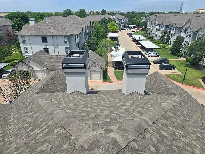 Aerial multifamily rooftop
